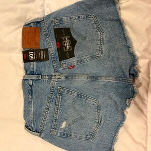 Levi's Light Blue Jean Shorts
